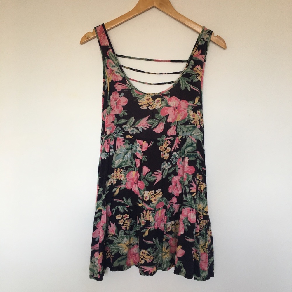 3/$20 RipCurl Floral Mini Sun Dress Size Small